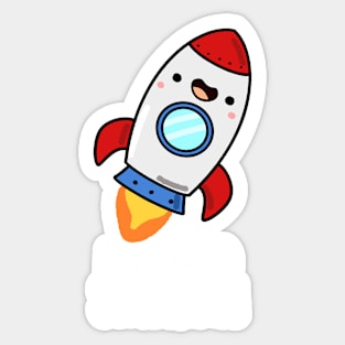 I Just Need Some Space Cute Rocket Pun Sticker